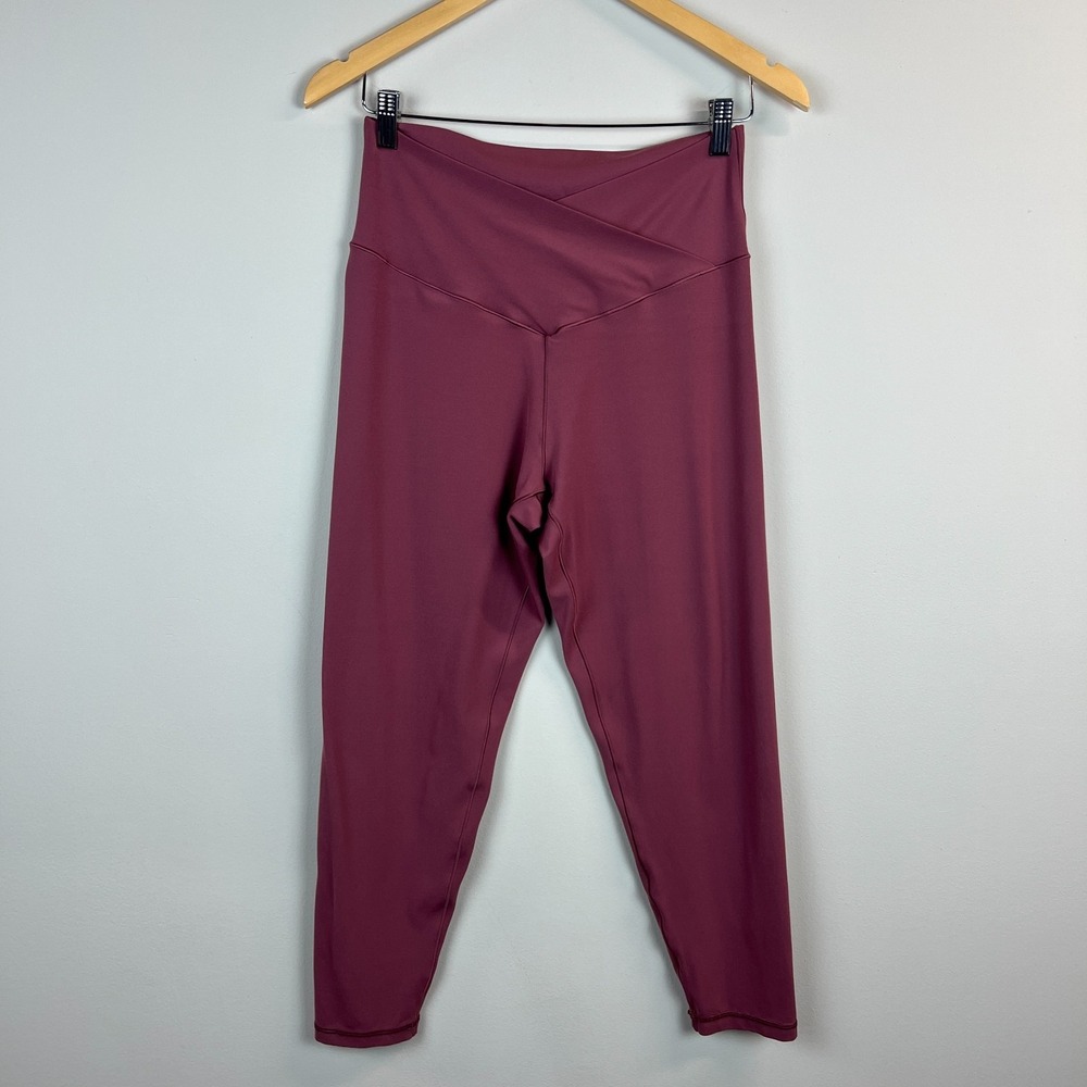 Offline By Aerie Real‎ Me 7/8 Hi-Rise Crossover Leggings Womens XL Mauve Yoga